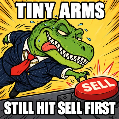 Tiny arms. Still hit sell first.