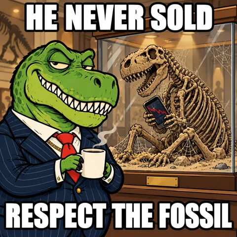 He never sold. Respect the fossil.
