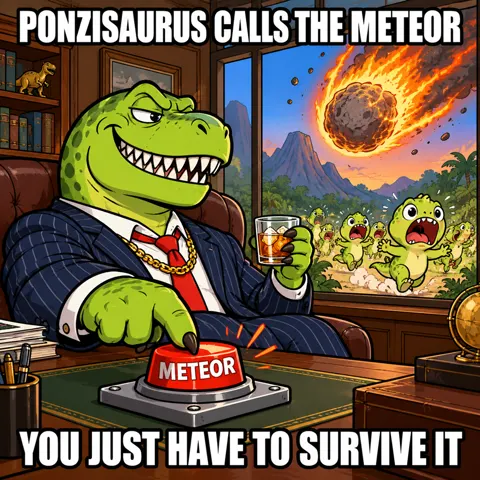 Ponzisaurus calls the meteor. You just have to survive it.