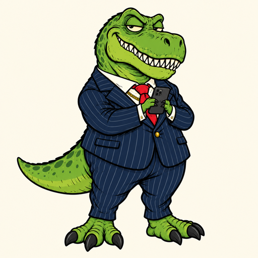 T-rex in a suit, six meteors survived